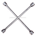 DT008 Cross Rim Wheel Wrench totalmente polido ferramentas de reparação de automóveis